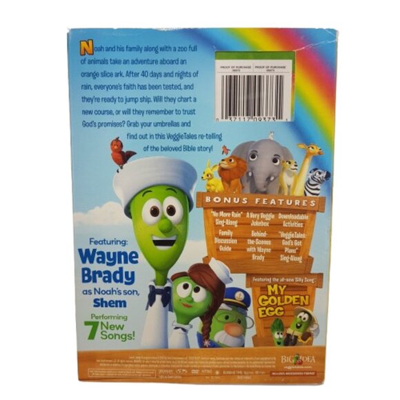 Lot of 3 VeggieTales DVDs Pirates, Jonah, Noah's Ark Movies Lessons Collectors - Picture 12 of 14